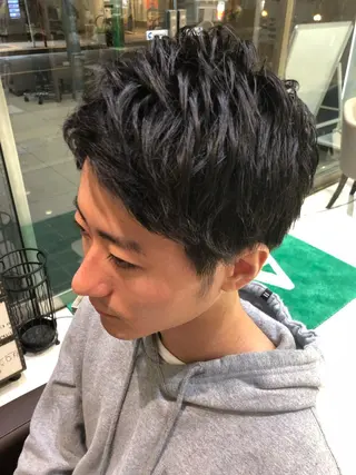 ショート パーマ ヘアアレンジ メンズ メンズパーマ特化/ メッシュ/薫/店長のヘアスタイル