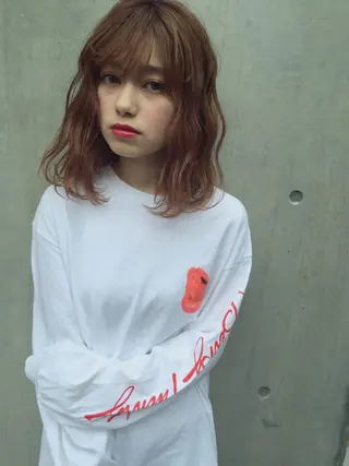 ミディアム 透明感カラー🌿ボブ ✨飛田 ケイのヘアスタイル
