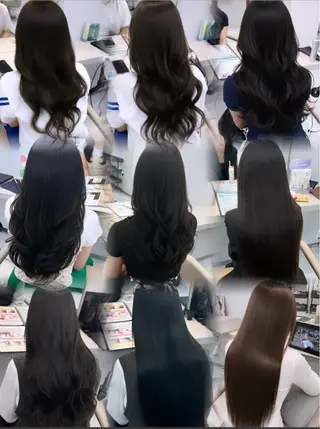ロング 薄井舞｜ハイトーン× エクステの神様のヘアスタイル