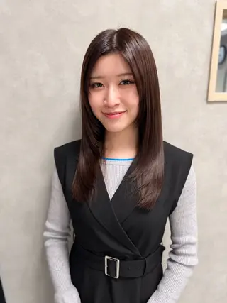 ロング パーマ 髪質改善/縮毛矯正 /レイヤーカット岡部のヘアスタイル