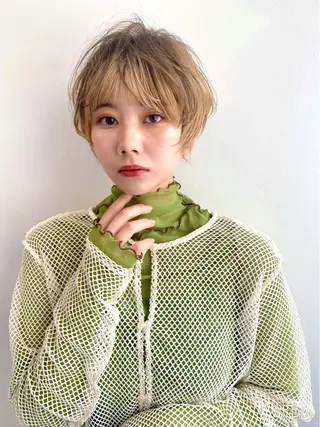 ショート 骨格診断で絶対可愛い ✨丸みショート✨凌弥のヘアスタイル