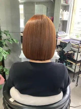 ショート 髪質改善☺︎縮毛矯正 ふじい まりんのヘアスタイル