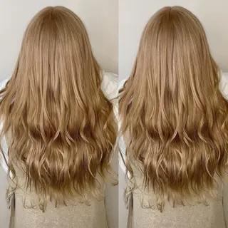 ロング カラー 色落ちまで可愛い🧚 心斎橋hikaruのヘアスタイル