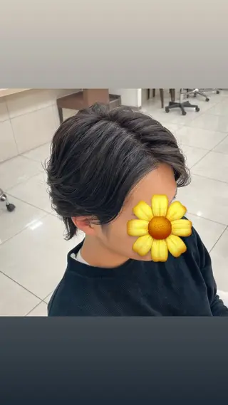 カラー パーマ メンズ 崎山 紗吏のヘアスタイル