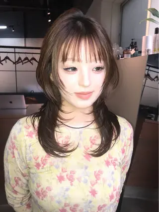 セミロング ひな🐥ハイトーン/ レイヤーカット🎼のヘアスタイル