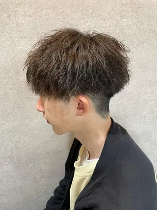 ショート カラー パーマ ヘアアレンジ メンズ キッズ ネイル マツエク・マツパ アイブロウ 🔥メンズパーマ🔥 菅原楓のヘアスタイル