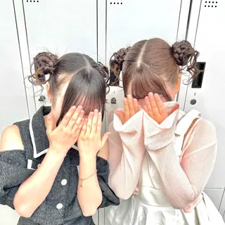 ヘアアレンジ ヘアメ🎀ハイトーン 🩵エクステ🪄しほのヘアスタイル