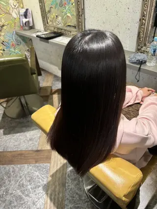 セミロング 土屋 一孔のヘアスタイル
