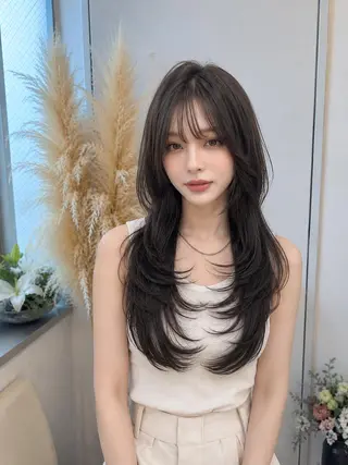ロング 透明感カラーレイヤー ブリーチ🌙Manaのヘアスタイル