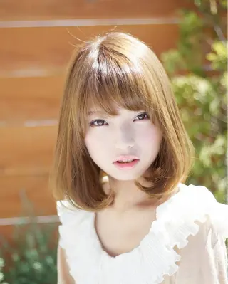 ミディアム 髪質改善カラー✨ 横山 絢子のヘアスタイル