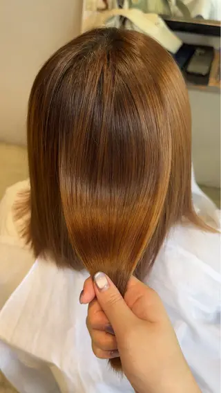ミディアム 亀田 幸美のヘアスタイル