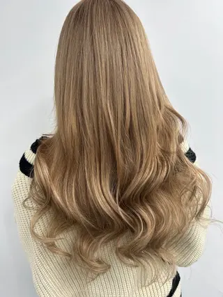 ロング カラー ワンホンレイヤー エクステづまのヘアスタイル