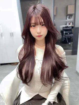 ロング 韓国風レイヤー ショート/犬塚 優介のヘアスタイル