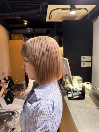 ショート カラー NANAMI🩵 大人可愛い韓国ヘアのヘアスタイル