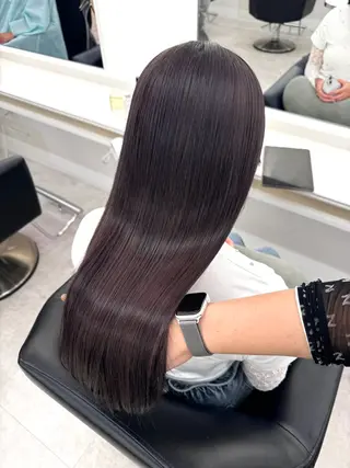 ロング カラー NANO/ ブリーチ×レイヤーのヘアスタイル