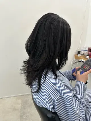 セミロング カラー レイヤー/ヘアセット 💐nao.のヘアスタイル