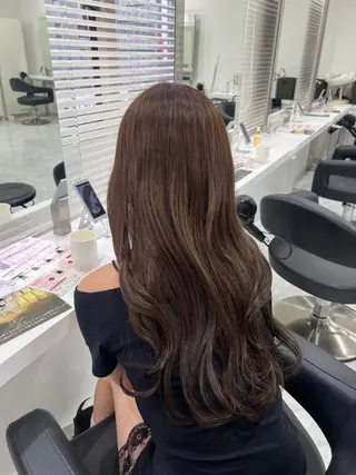 ロング ブリーチありorなし 暖色カラー🎀セナのヘアスタイル