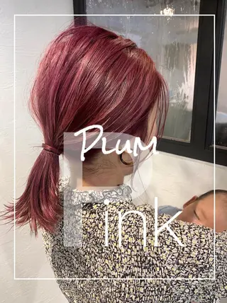 ミディアム カラー SNS撮影用 髪質改善モデル募集のヘアスタイル