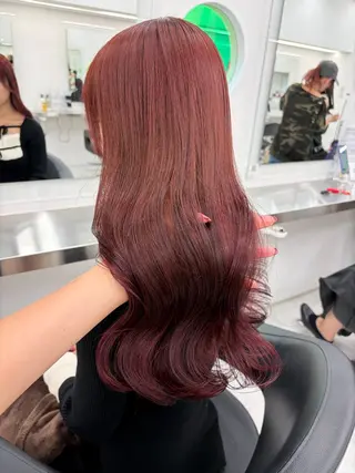 ロング 🍒韓国y2k暖色 NO.1🍒REAのヘアスタイル
