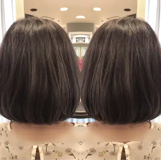 ミディアム カラー box mico. mutsumiのヘアスタイル