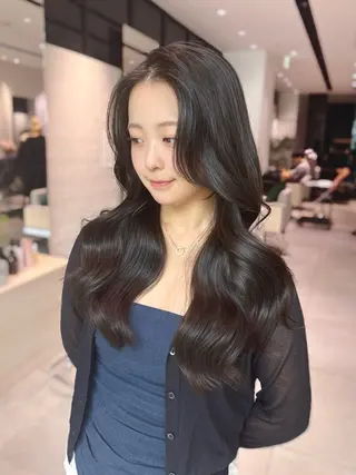 ロング カラー 銀座/韓国レイヤー/ 艶カラー🍓原田侑依のヘアスタイル
