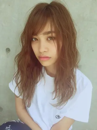 ロング カラー パーマ 🌈髪質改善🉐割✨ 🌻“ever”🌻のヘアスタイル