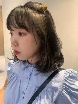 ミディアム カラー RISAKO レイヤーカット🎀のヘアスタイル