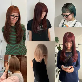 ロング カラー neneka レイヤー／パーマのヘアスタイル