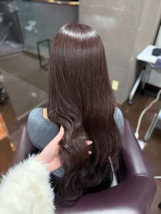 カラー 田中 夏妃のヘアスタイル