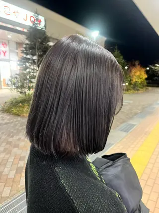 ミディアム カラー 加藤 奈菜のヘアスタイル