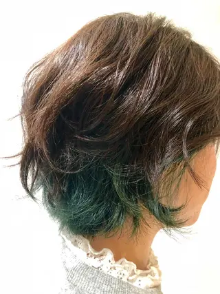 ショート カラー ✨ケア×デザイン🎨 杉本賢人のヘアスタイル