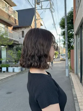 ミディアム パーマ 🌀お洒落パーマ🌀 taiki.🍒のヘアスタイル