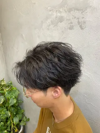 ショート パーマ メンズ 髪質改善特化美容師 酸性ストレート近藤俊のヘアスタイル