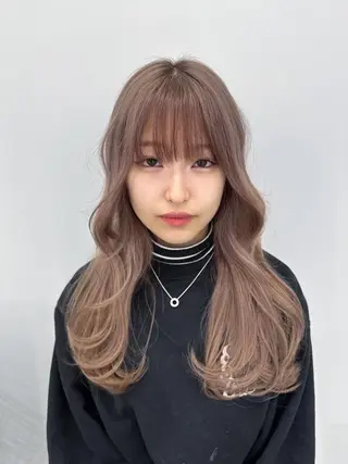 ロング カラー 新宿ブリーチ カラー美容師YUGOのヘアスタイル