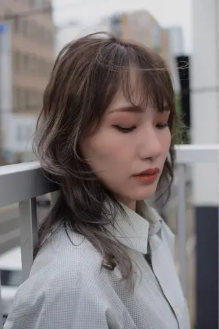ロング カラー cana 札幌レイヤースタイルのヘアスタイル
