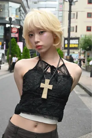 ショート カラー 盛れる顔周り✨韓国式 レイヤーkanatoのヘアスタイル