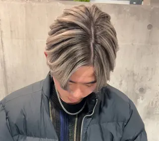 メンズ メンズ縮毛矯正 🎖アジマ リョオのヘアスタイル