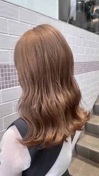ロング カラー 田村 柊真のヘアスタイル