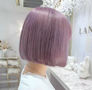 ミディアム fuwari 美白ショコラカラーのヘアスタイル