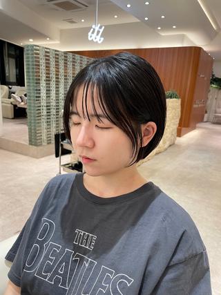 ショート カラー 渋谷ボブ特化 /田中航平のヘアスタイル