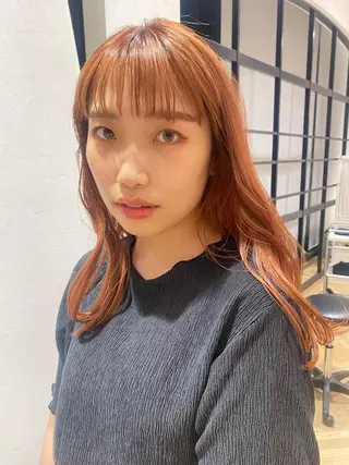 セミロング カラー 増井 彩乃のヘアスタイル