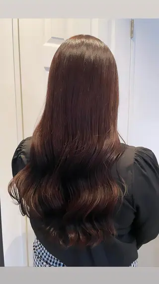 ロング カラー ヘアアレンジ REONA🪽✨薬院 レイヤーカット🫧のヘアスタイル