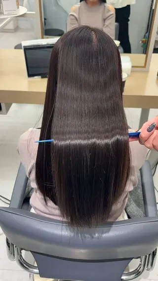 ロング 今話題の艶髪矯正 美艶カラー/FUKAのヘアスタイル