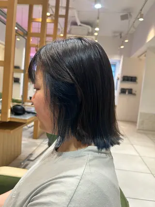 ミディアム ふじ ここなのヘアスタイル