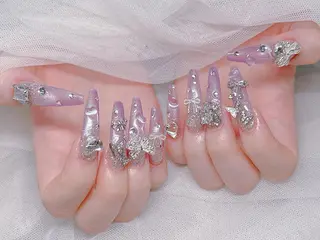 ロング カラー Bling Salonのネイルデザイン
