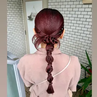 ロング ヘアアレンジ 褒められヘアメイク /‎ボブ女子🐶みおのヘアスタイル