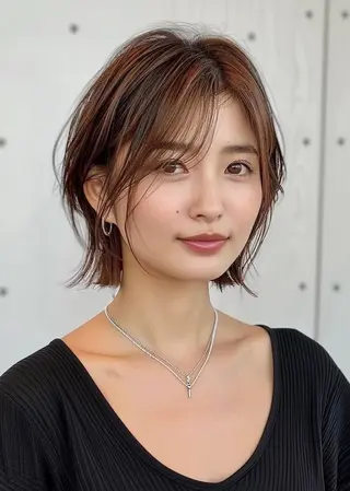 ショート カラー 美髪矯正/カラー /ヒナのヘアスタイル
