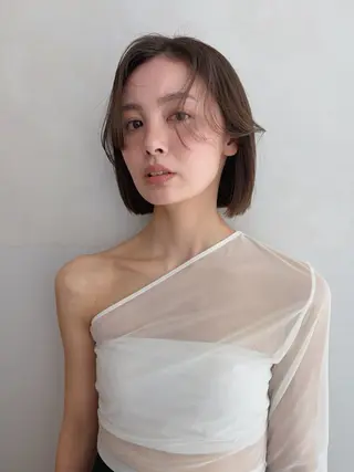 ミディアム カラー 砂原 ひよりのヘアスタイル