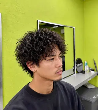 パーマ メンズ 湘南台ORCO 店長 ✨RYUのヘアスタイル