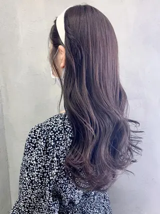 セミロング カラー パーマ ヘアアレンジ ITbyALBUM 中野店のヘアスタイル